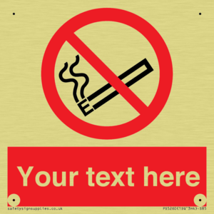 Custom No E-cigarettes / Vaping Sign